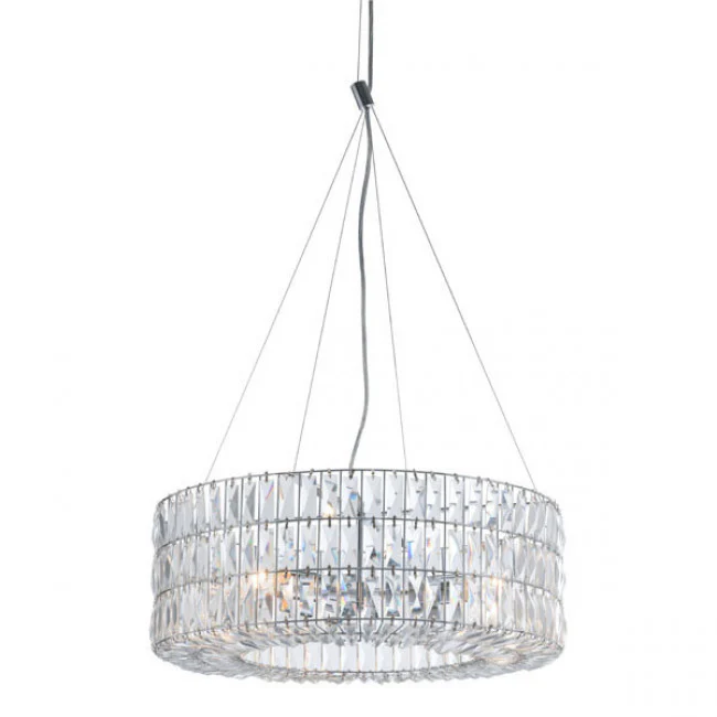 Glittering Chrome & Faceted Crystals Office Chandelier - Image 2