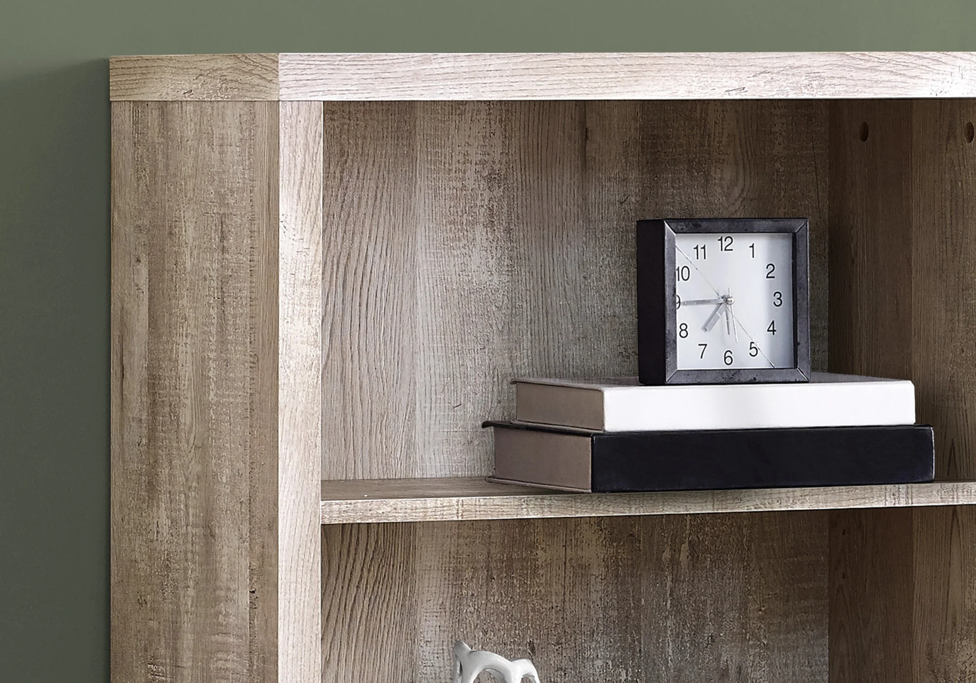 Classic Taupe Woodgrain Office Bookcase - Image 3