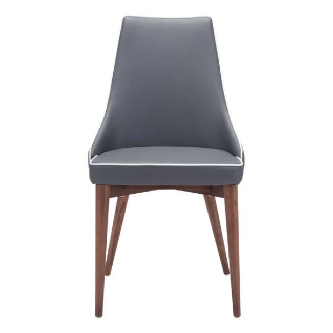 Classic Dark Gray Wingback Guest or Conference Chair (Set of 2) - Image 3