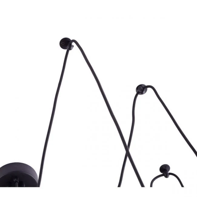 Neo-Classical Draping Bare Bulb Chandelier - Image 4