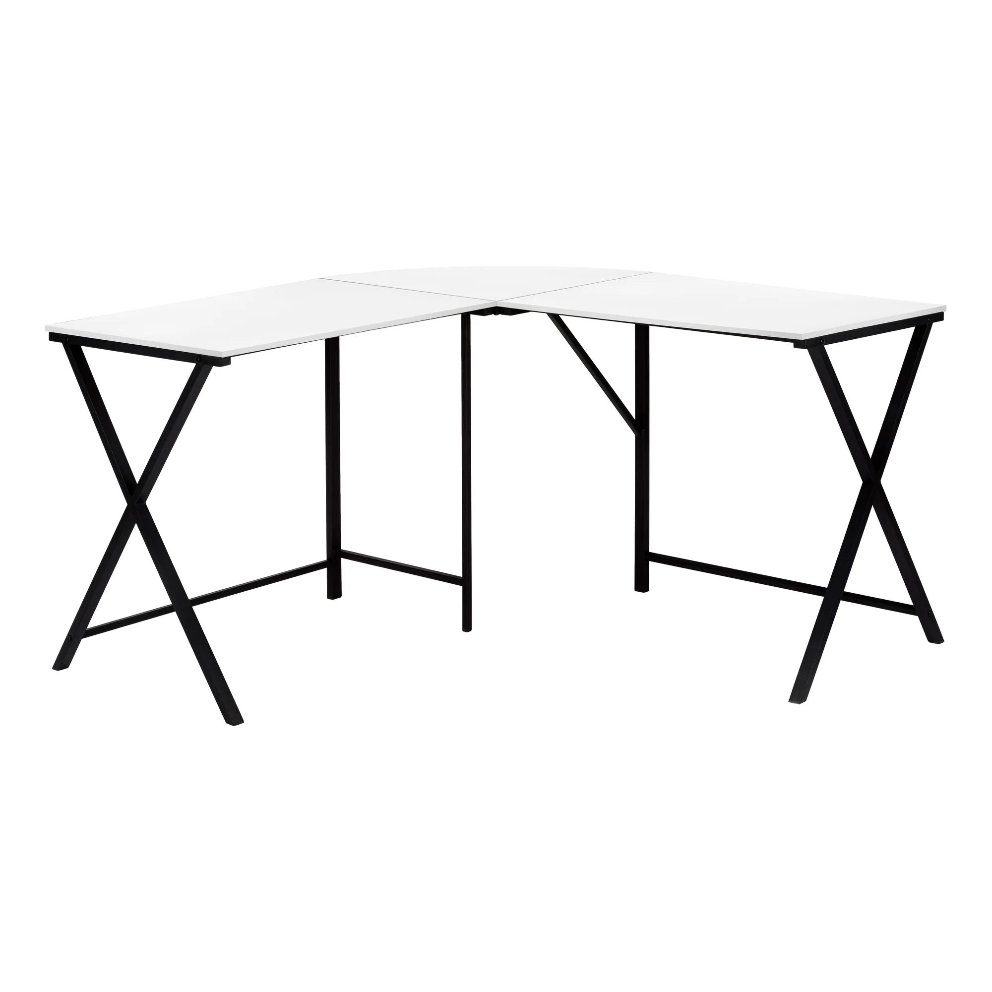 Ergonomic Corner Desk in White - Image 2