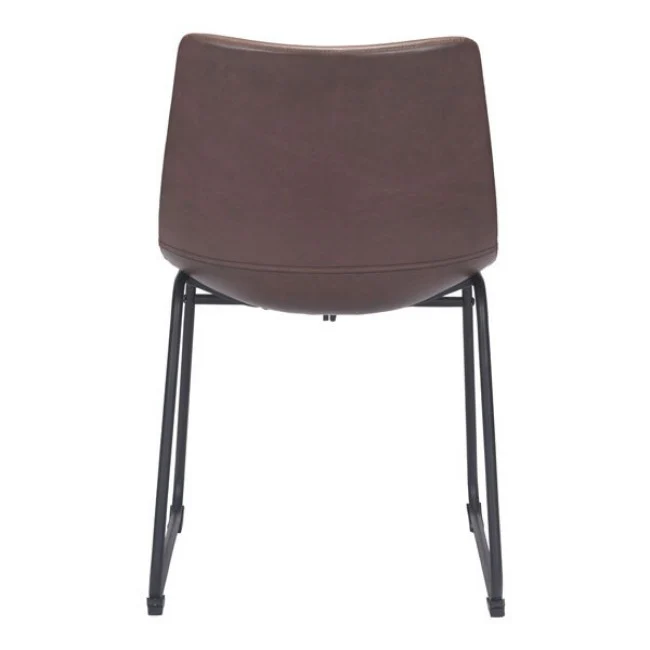 Sculpted Espresso Leatherette Guest or Conference Chair - Image 4