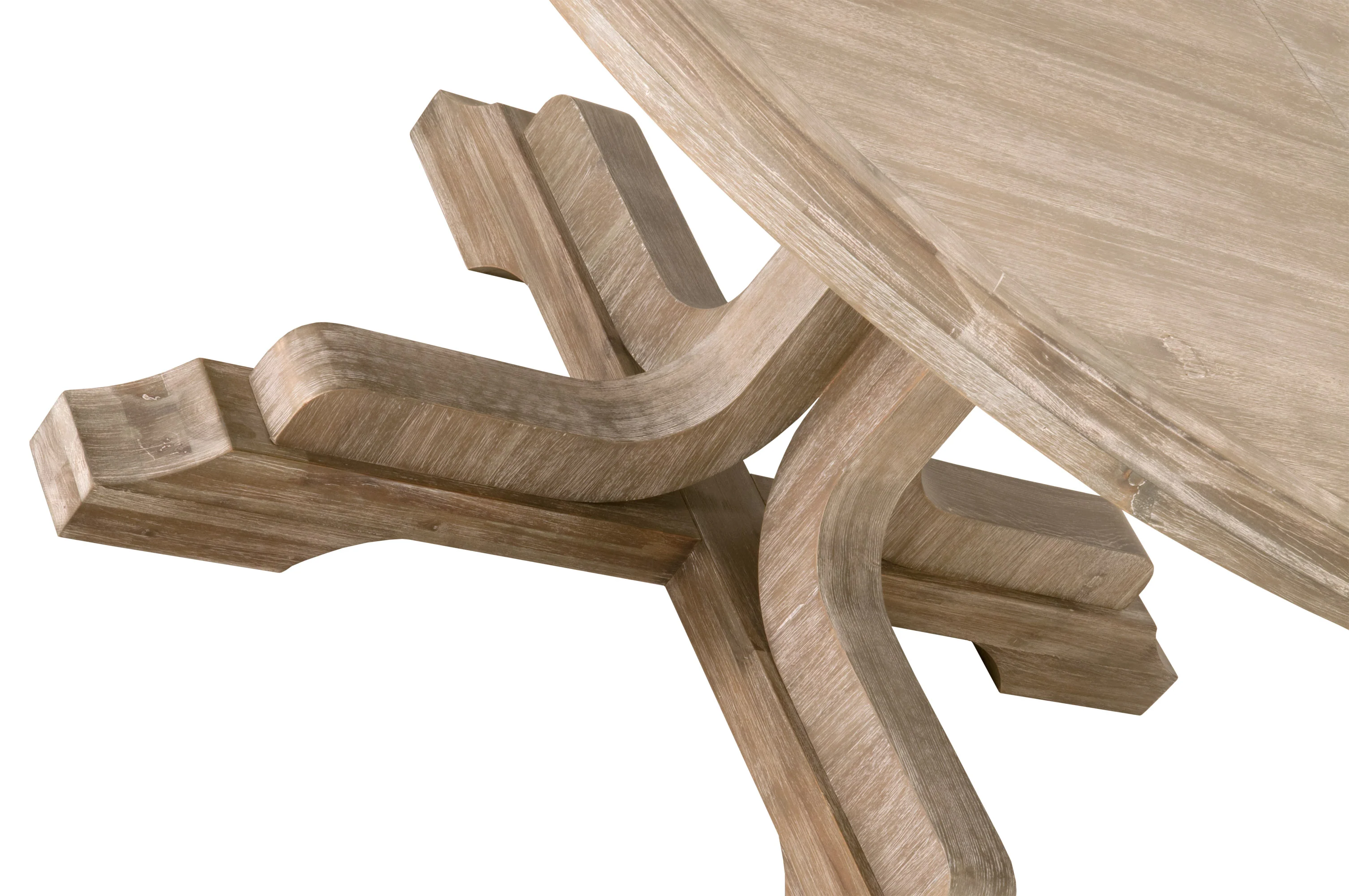 Natural Gray Acacia Expandable 60" - 77.5" Round Meeting Table - Image 4