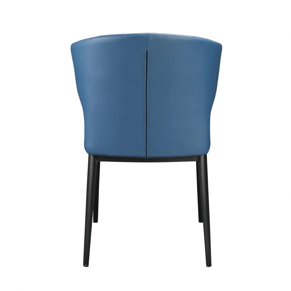Finely-Crafted Padded Steel Blue Guest or Conference Chair (Set of 2) - Image 3