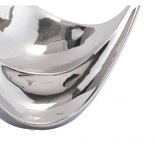 Fluid Silver Leaf Decorative Object - Image 4
