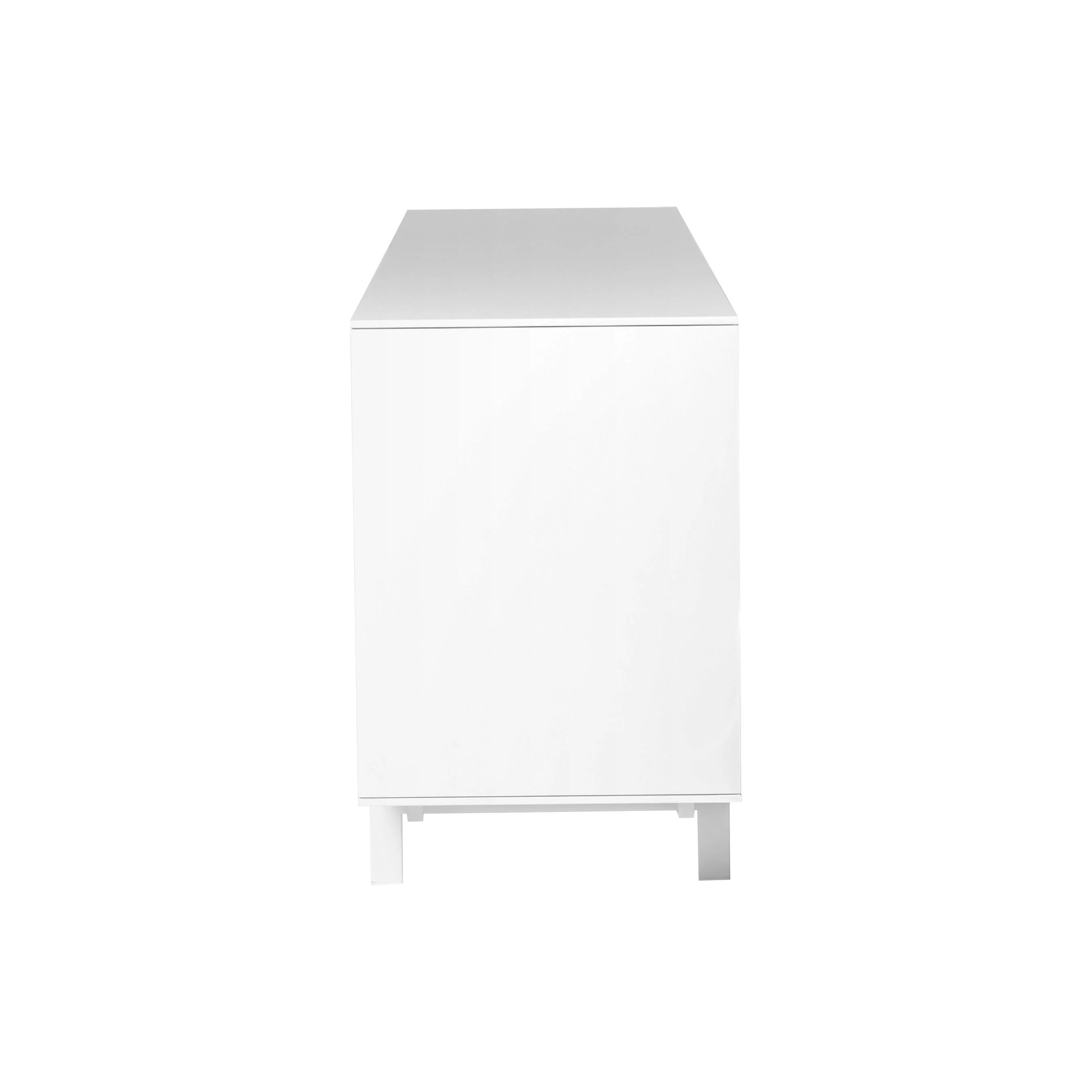 Gorgeous 84" Office Credenza w/ White Lacquer - Image 3