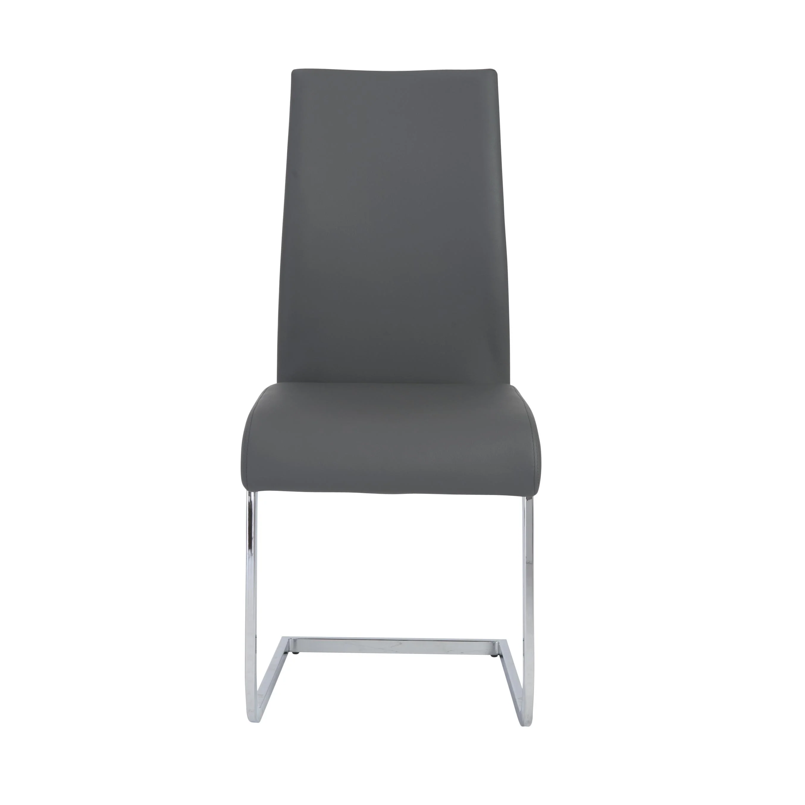 Extra Tall Gray Leatherette Guest or Conference Chair (Set of 4) - Image 2