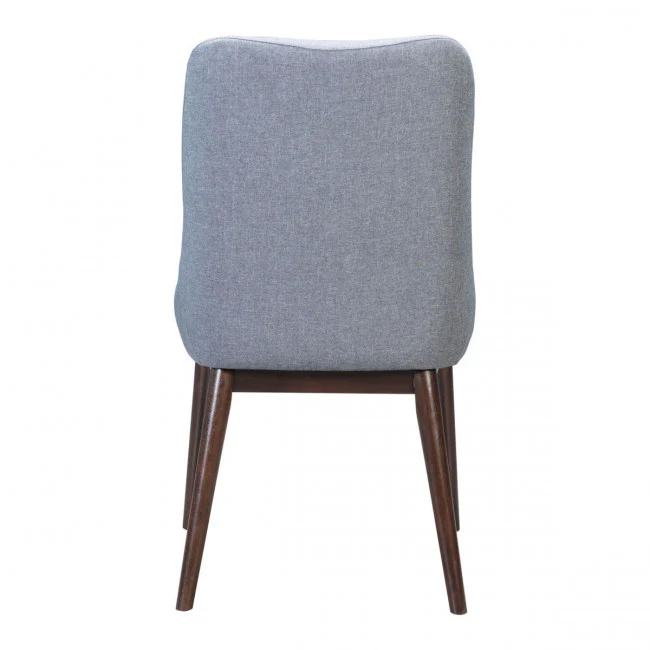 Gray Linen & Wood Guest or Conference Chair (Set of 2) - Image 4