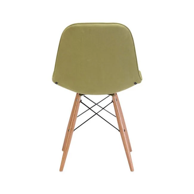 Green Velour Guest or Conference Chair w/ Button Tufting - Image 4