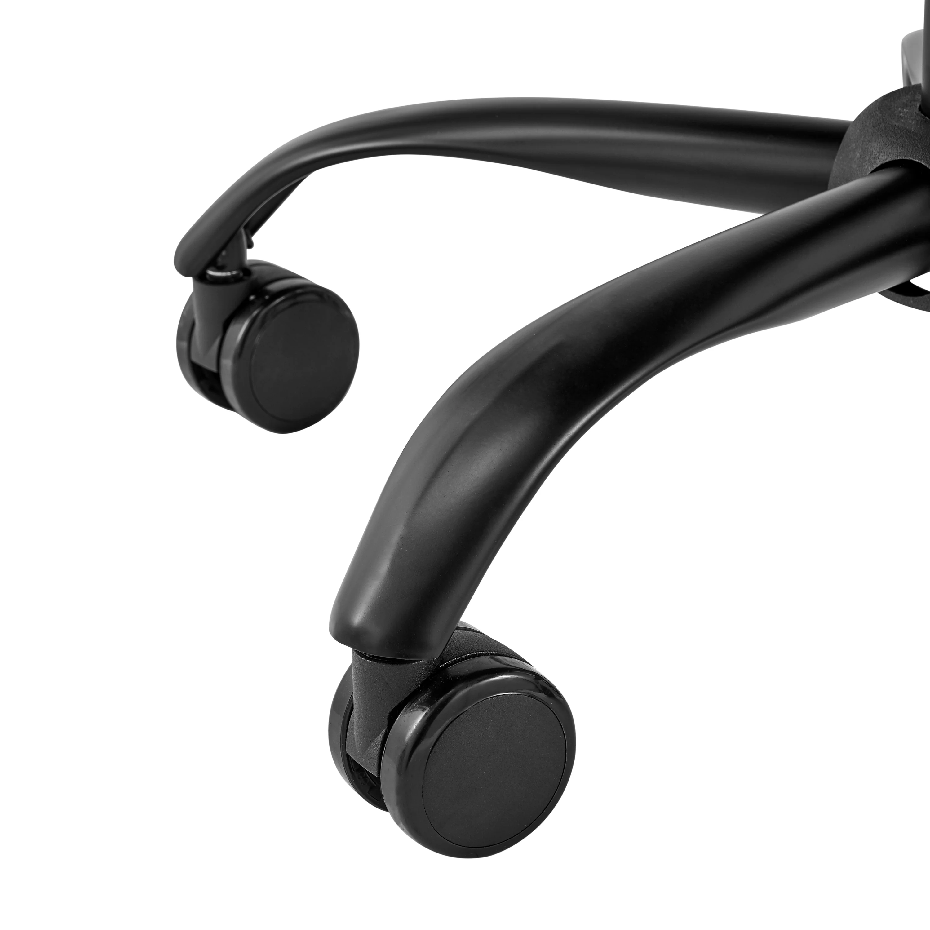 Height Adjustable Rolling Office Chair in Green Velvet - Image 7