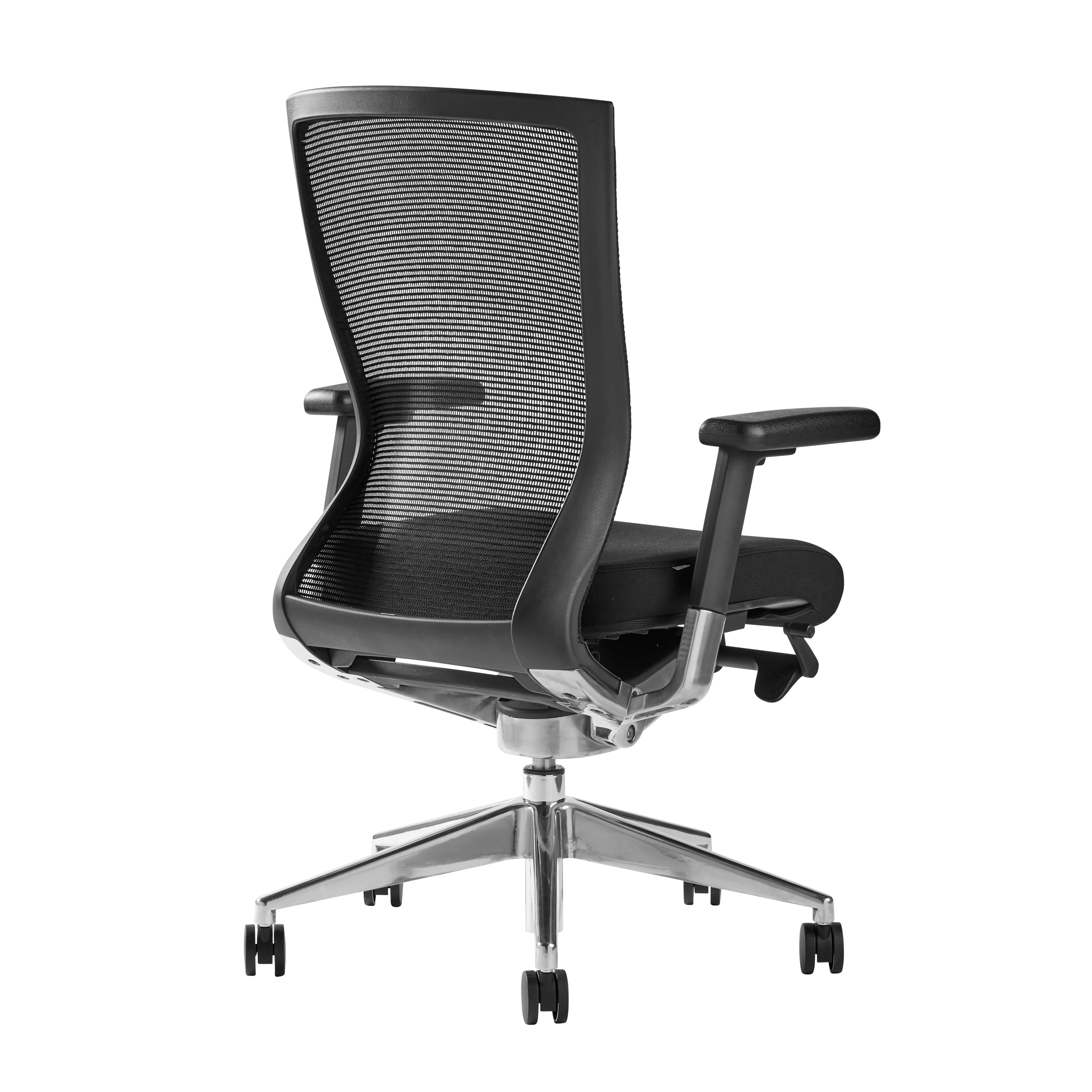 Hourglass-Style Black Mesh Office Chair - Image 4