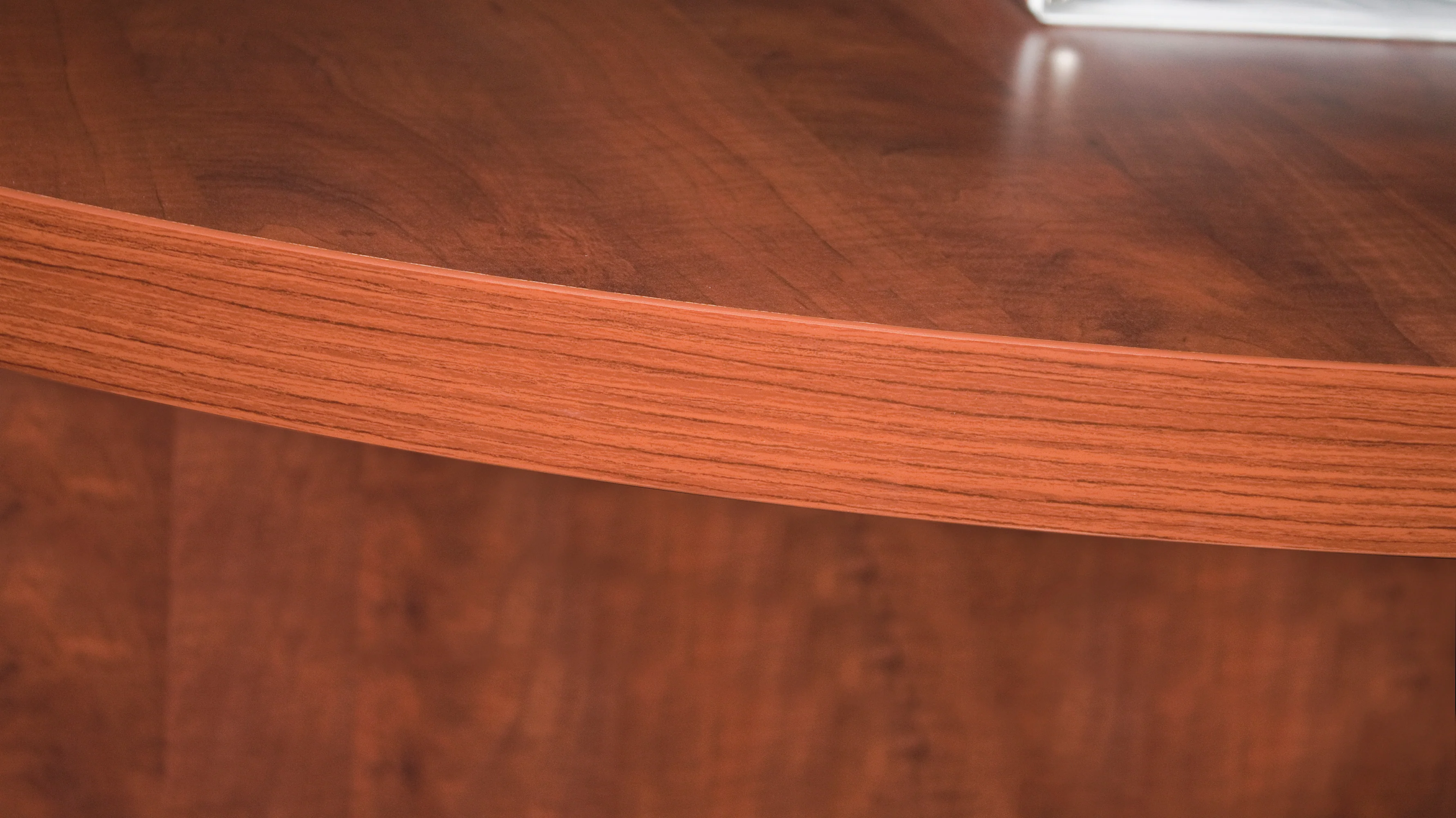 Premium Cherry 144" Modular Conference Table with Power Data Grommet - Image 4
