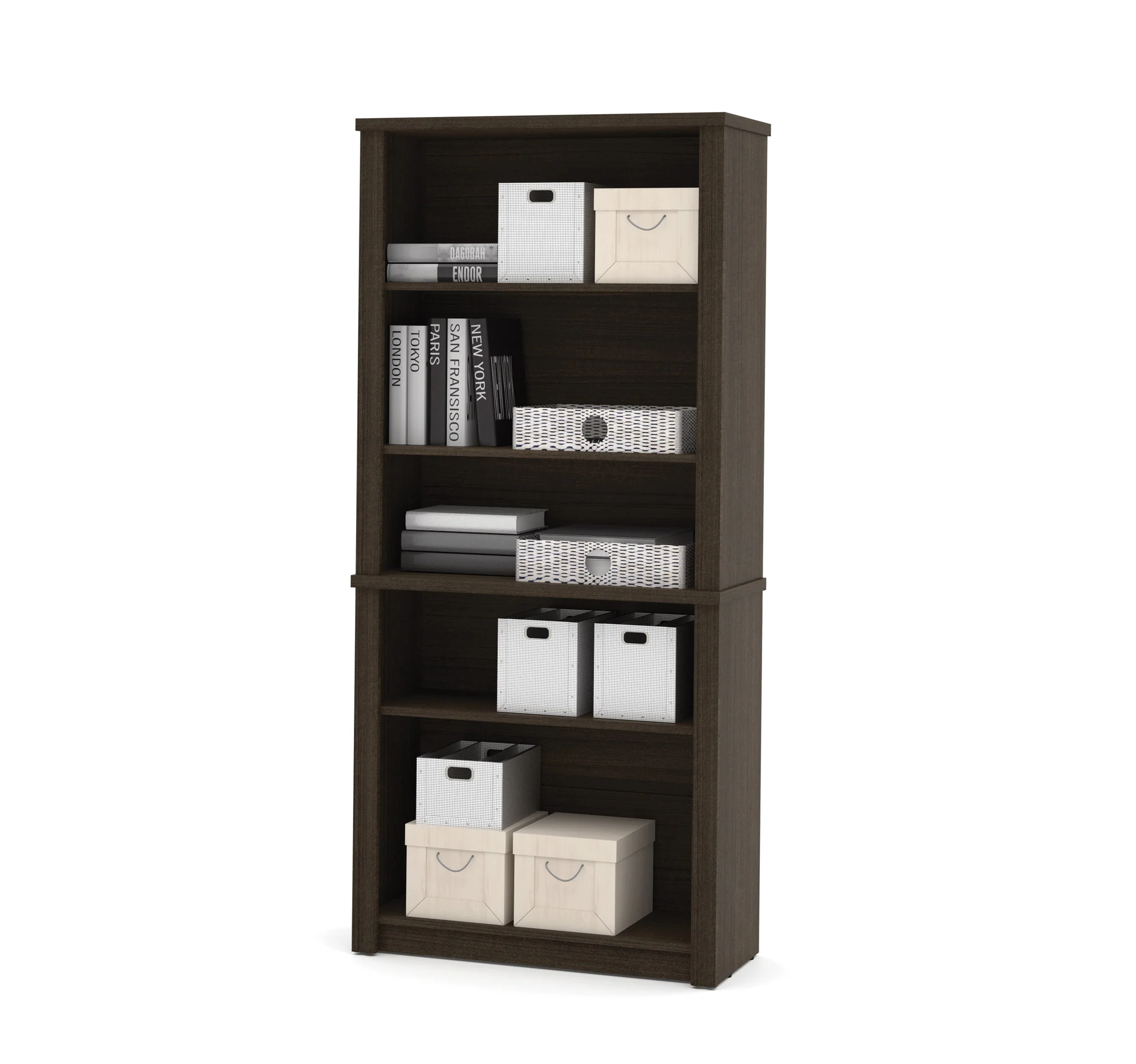 Modern 66" Dark Chocolate Executive Office Desk - Image 3