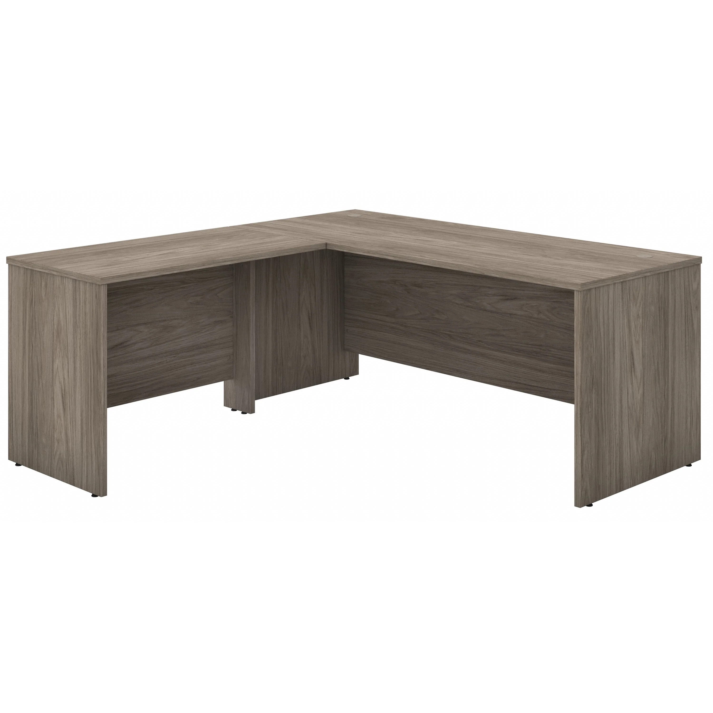 Modern Hickory 72"x 72" Premium L-Shaped Modern Office Desk - Image 2