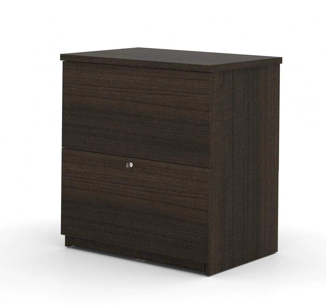 Narrow 66" Office Desk in Dark Chocolate - Image 3