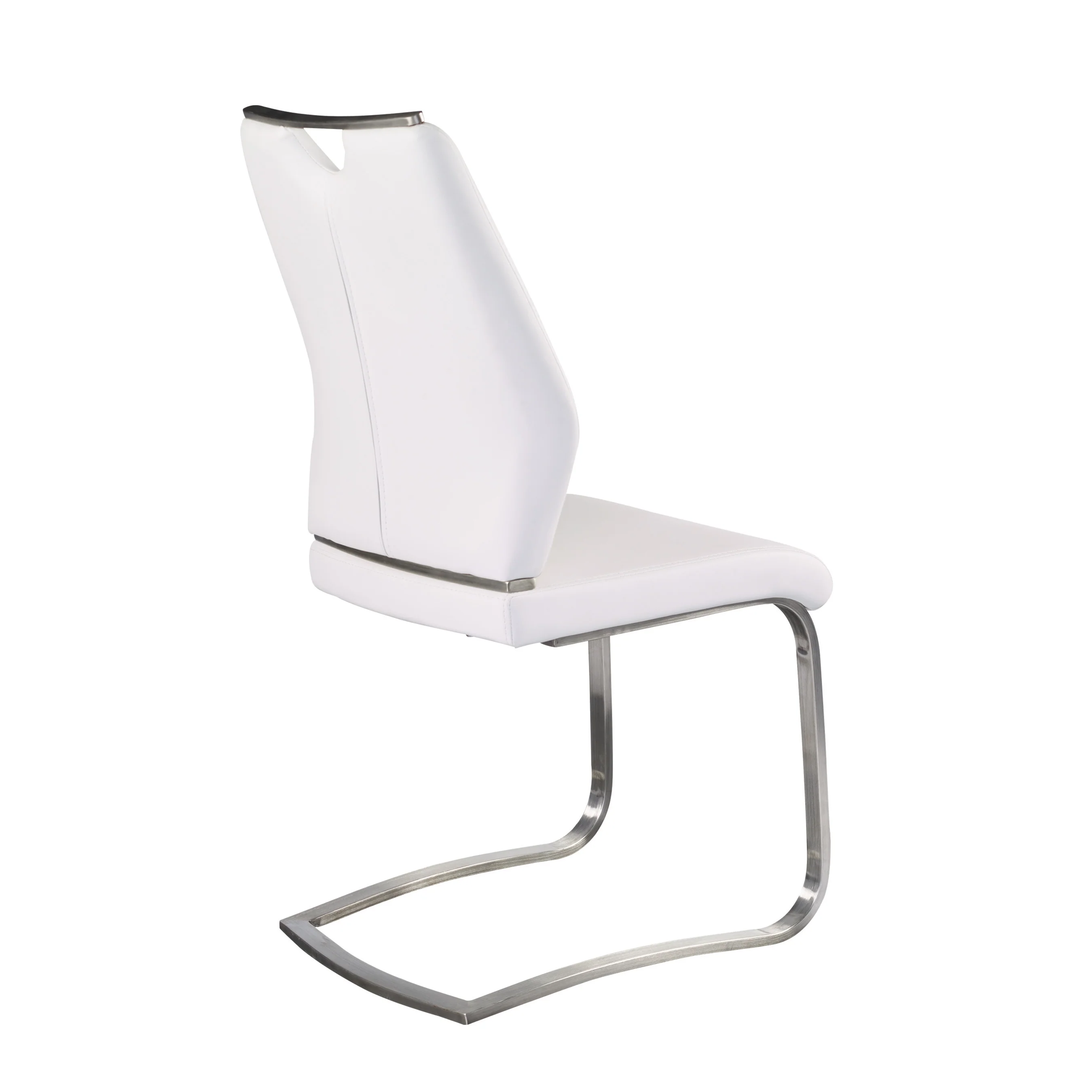 Quality White Leatherette Guest or Conference Chairs (Set of 2) - Image 4