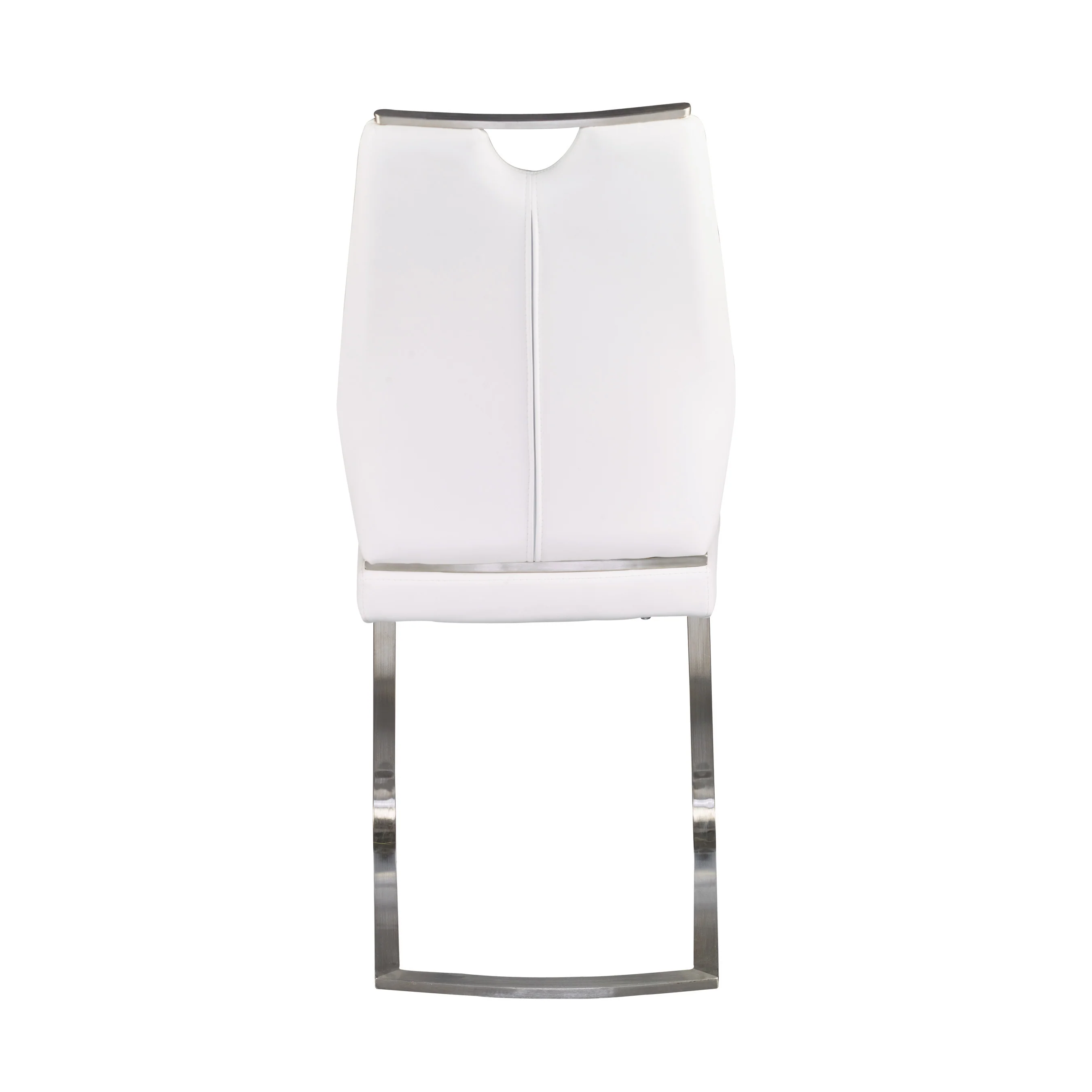 Quality White Leatherette Guest or Conference Chairs (Set of 2) - Image 5