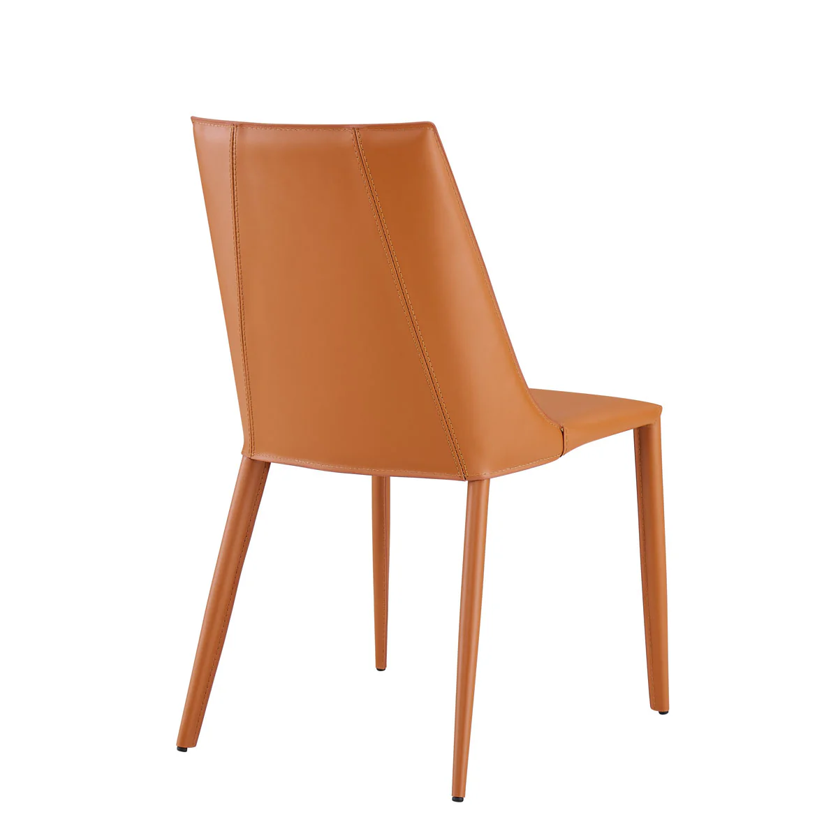 Set of Two Cognac Leather Guest / Conference Chairs - Image 3