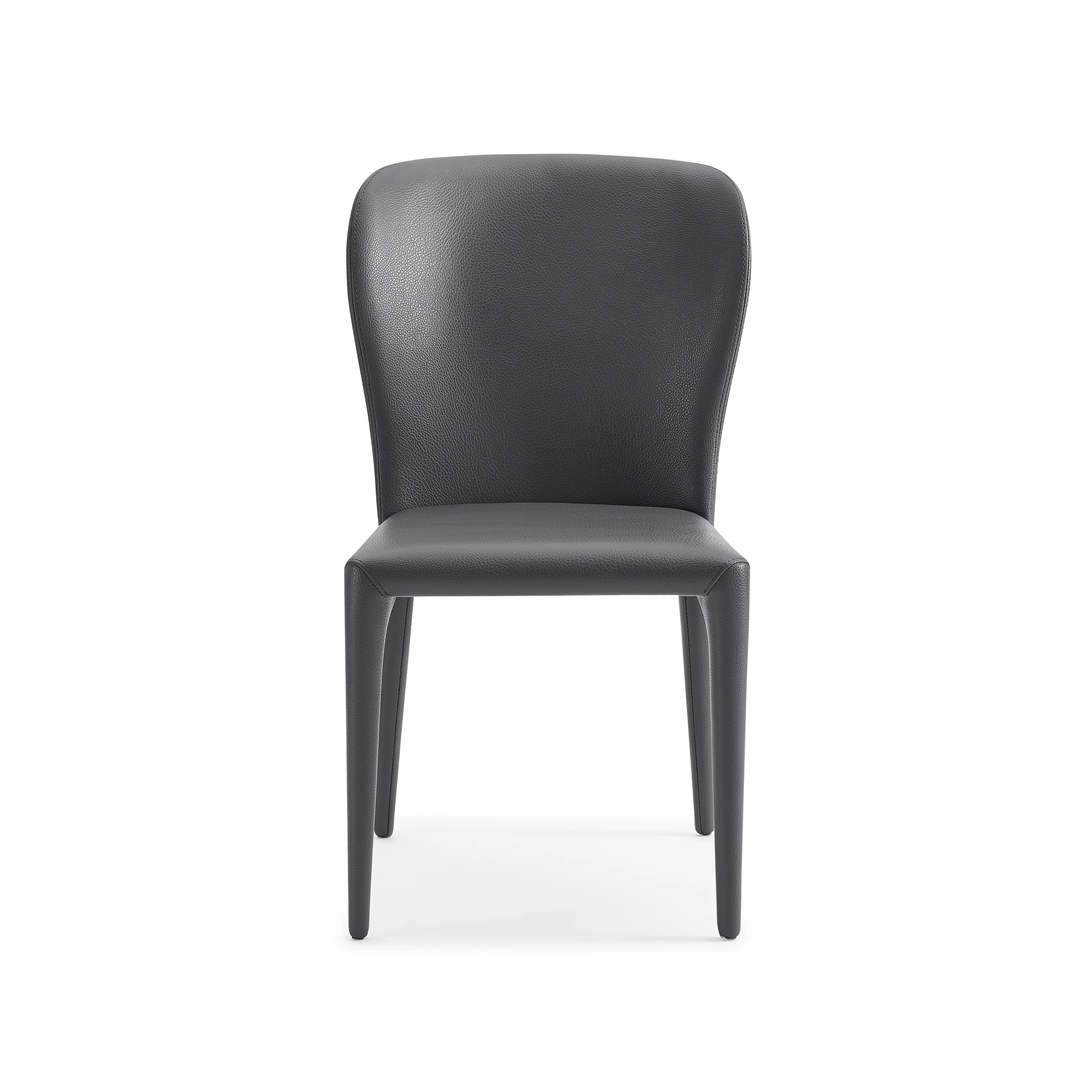 Sleek Gray Leatherette Office Chair by Whiteline (Set of 2) - Image 3