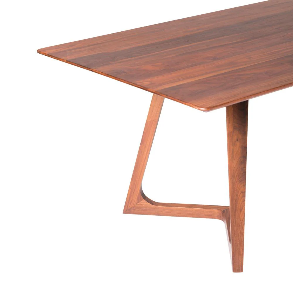 Solid American Walnut 71" Modern Executive Desk - Image 4