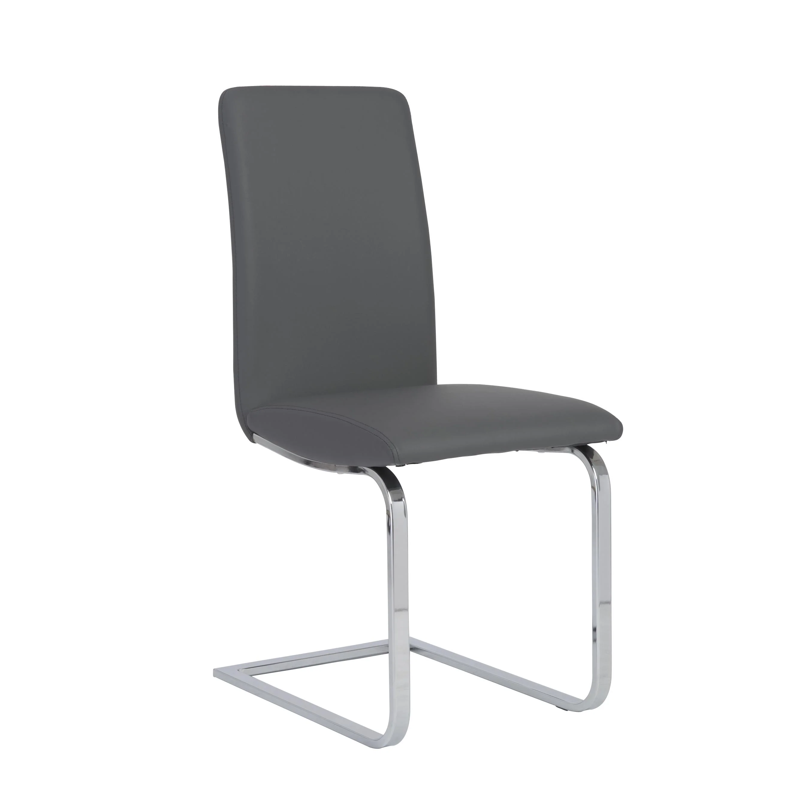 Sophisticated Black Leatherette Guest or Conference Chair (Set of 2)