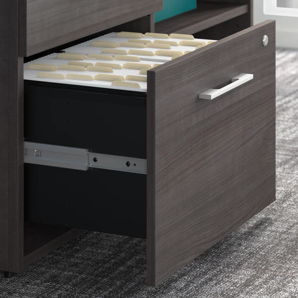 Storm Gray File Credenza - Image 3