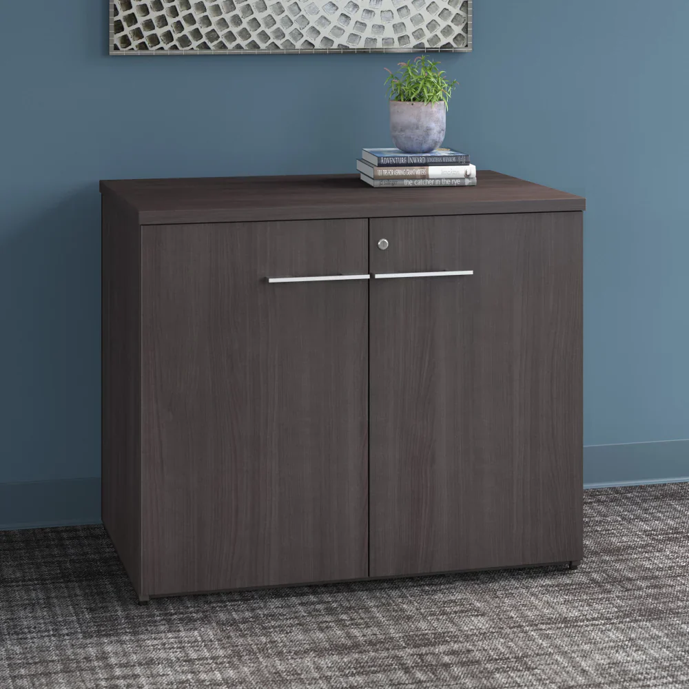 Storm Gray Storage Cabinet