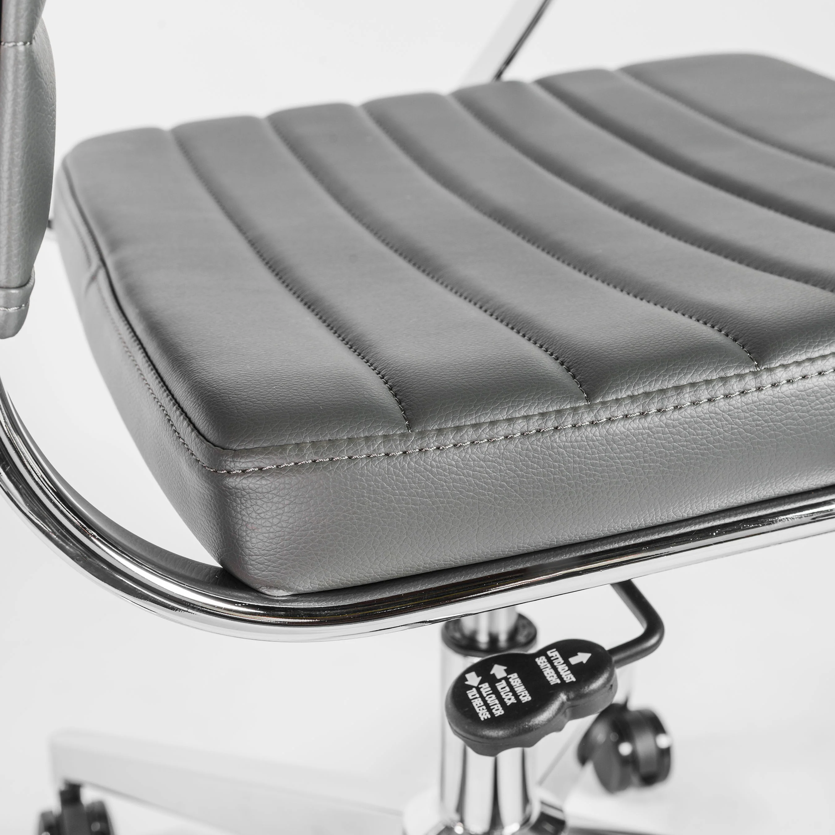 Stylish Gray Office Chair by Euro Style - Image 4