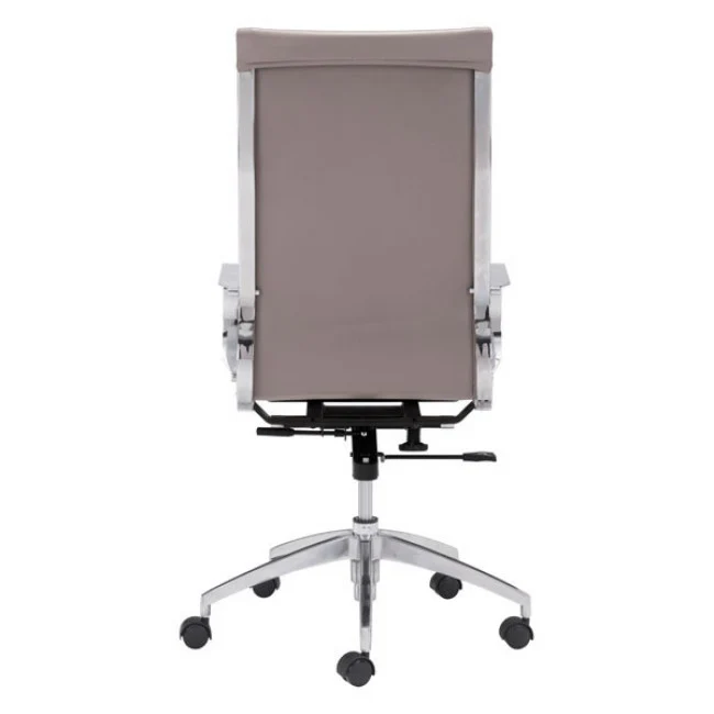Taupe High-Back Ergonomic Office Chair - Image 4