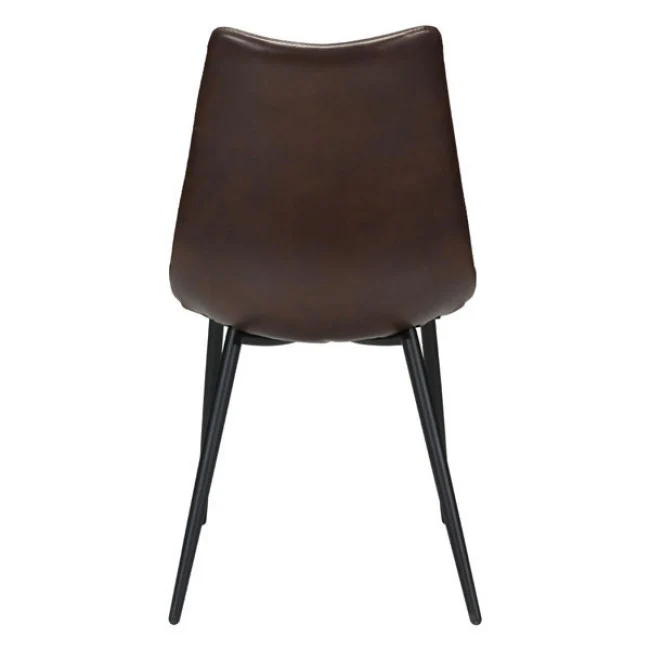 Classic Tufted Brown Leatherette Guest or Conference Chairs (Set of 2) - Image 4