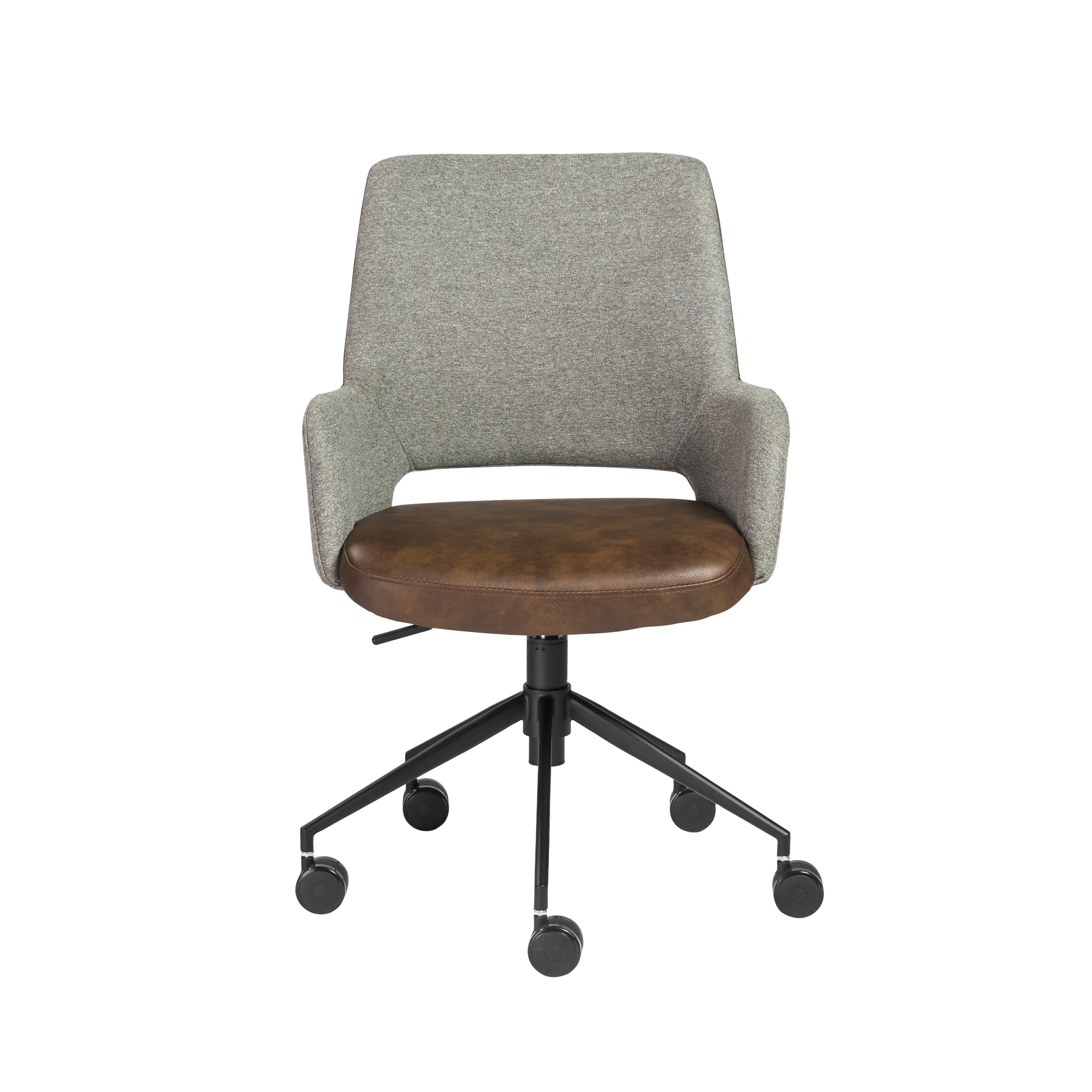 Tweed Office Chair in Light Brown - Image 4