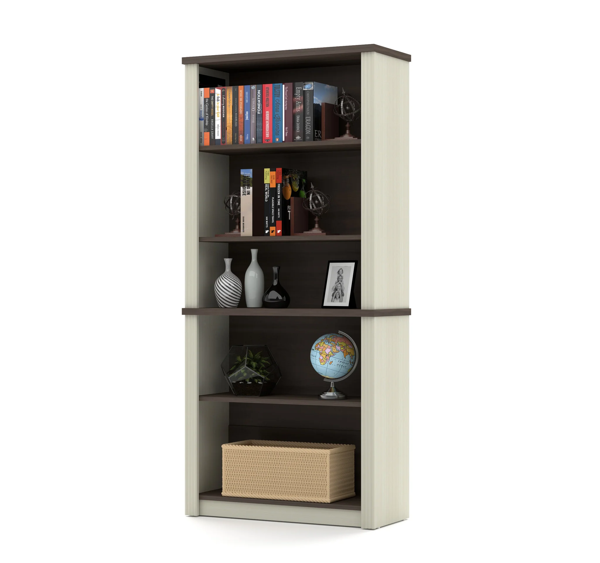 White Chocolate & Antigua Premium U-shaped Desk - Image 5