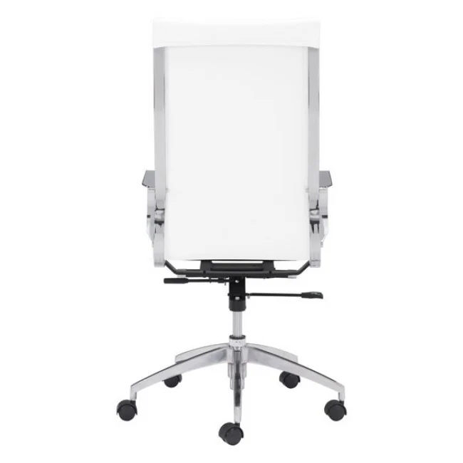 White High-Back Ergonomic Office Chair - Image 4