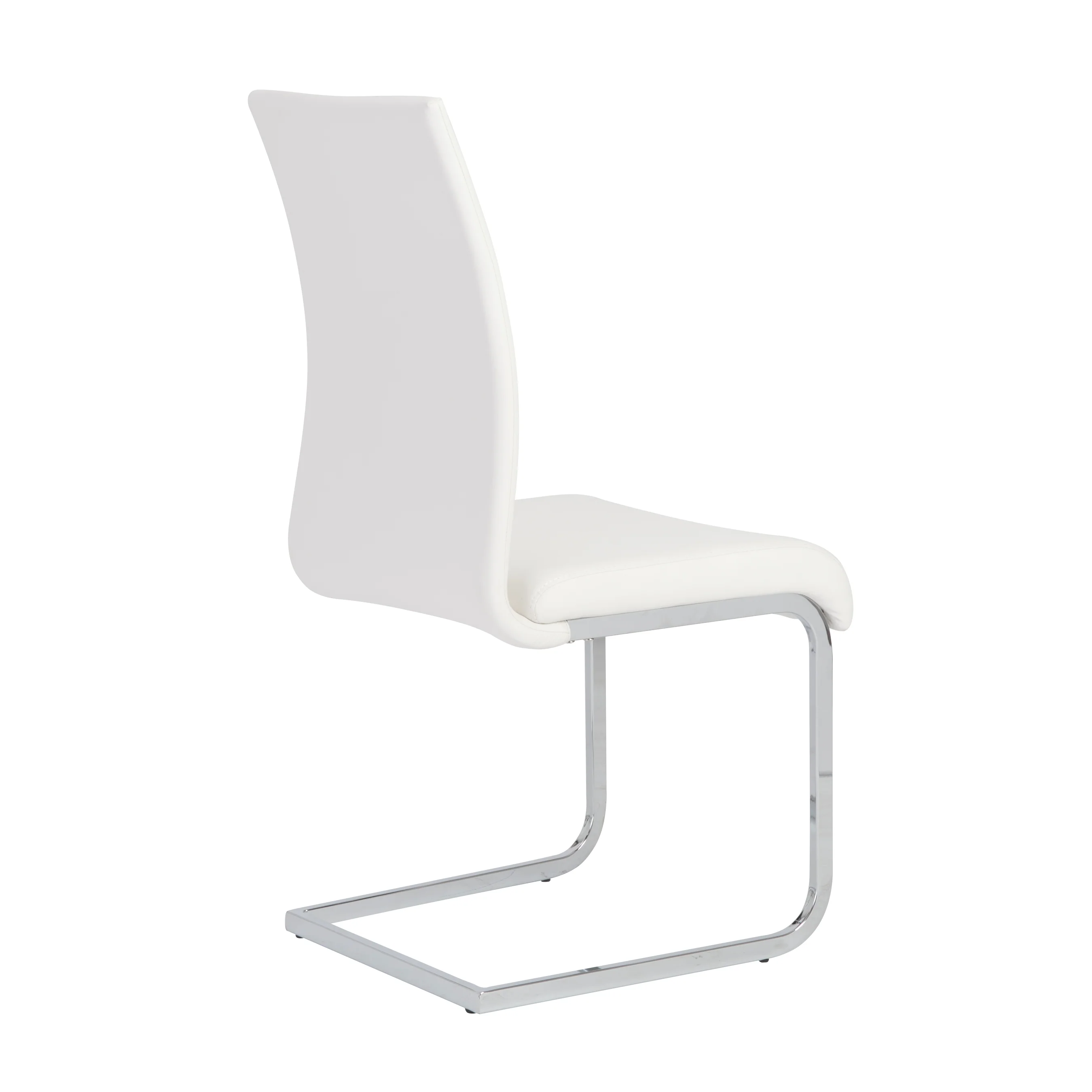 Extra Tall White Leatherette Guest or Conference Chair (Set of 4) - Image 4