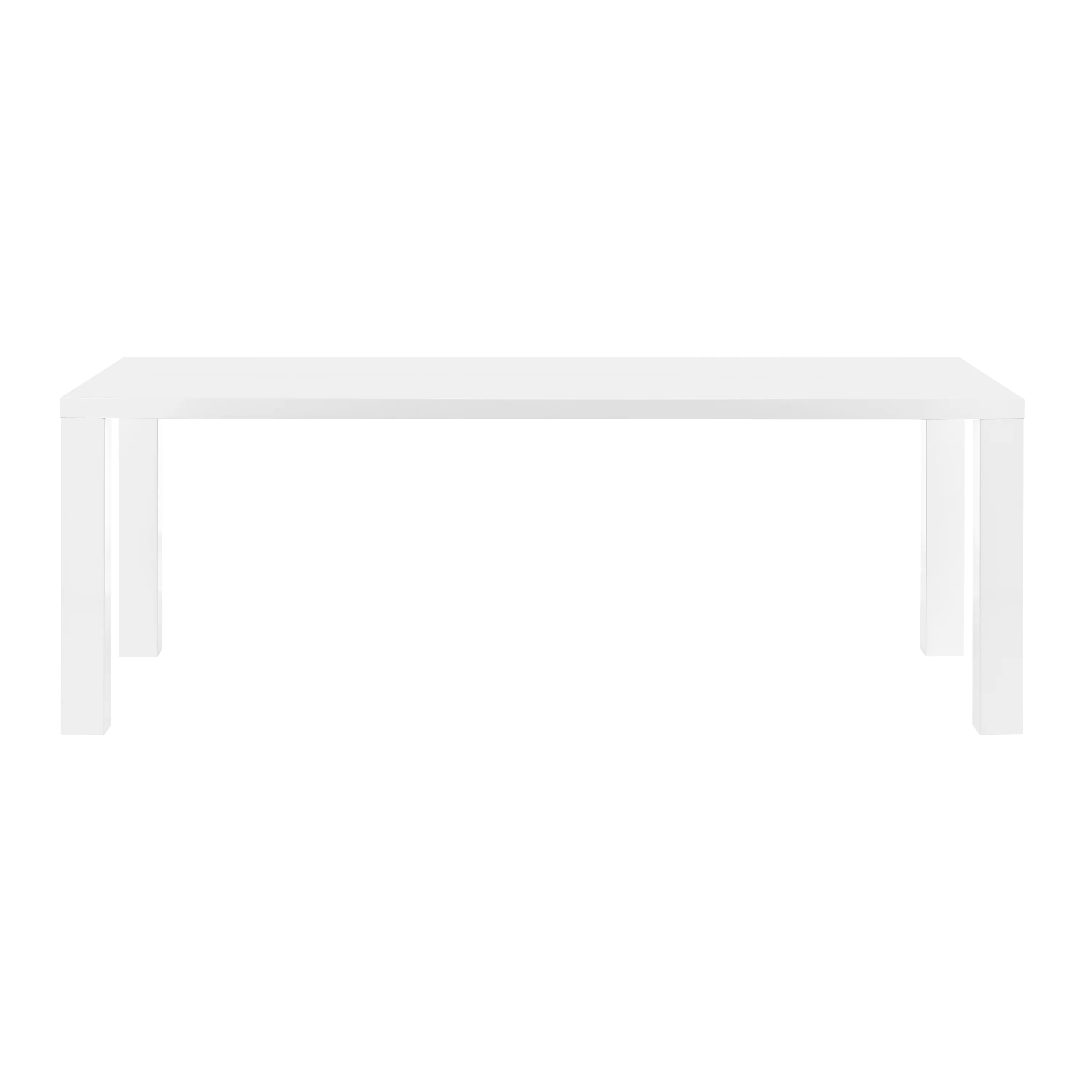 White Rectangle 84.5" Conference Table